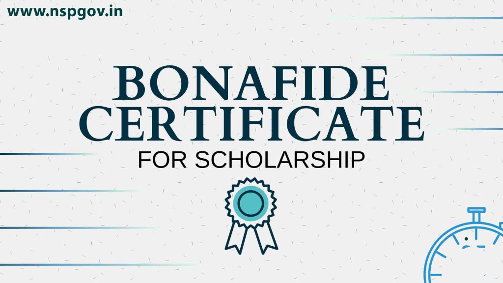 nsp bonafide certificate