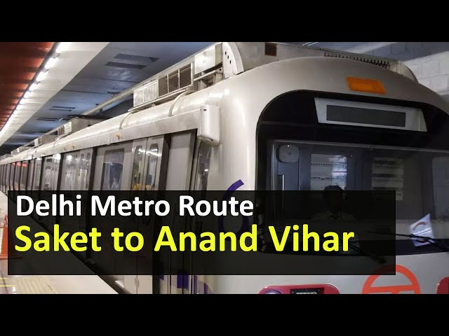 Metro Route From Netaji Subhash Place To Anand Vihar 