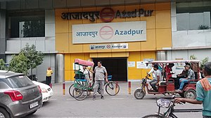 Metro Path From Netaji Subhash Place To Azadpur